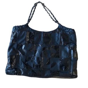 Chanel Brooklyn tote leather patchwork large